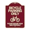 Signmission Bicycle Parking Please Secure Your Bike Properly Heavy-Gauge Aluminum Sign, 24" x 18", BU-1824-24319 A-DES-BU-1824-24319 - alternate 1